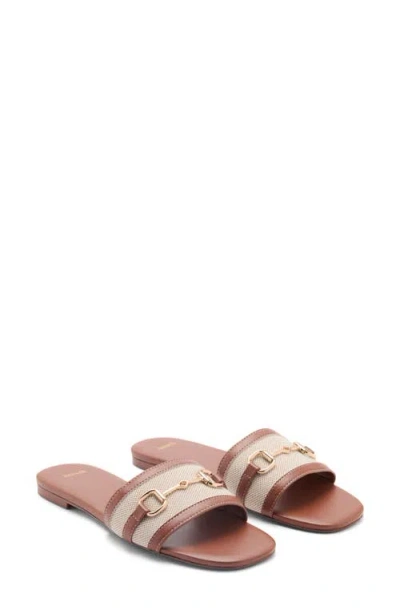 Mango Sandals With Buckle Strap Leather
