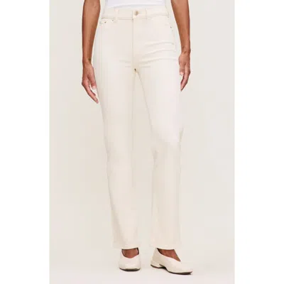 Dl1961 Dl 1961 Halle High Rise Straight Leg Instasculpt Jeans In Ecru