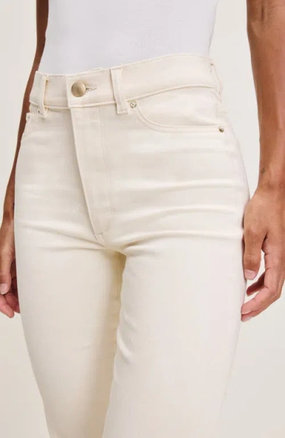 Dl1961 Dl 1961 Halle High Rise Straight Leg Instasculpt Jeans In Ecru