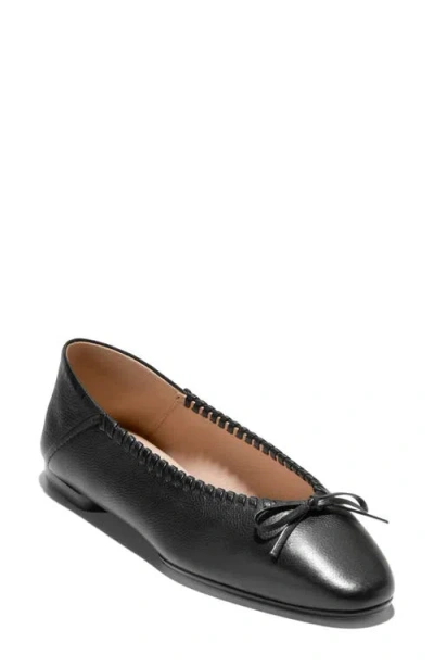 Cole Haan Chlea Pointed Toe Ballet Flat In Black