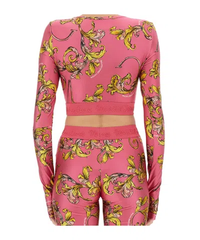 Versace Jeans Couture Cropped Patterned Top