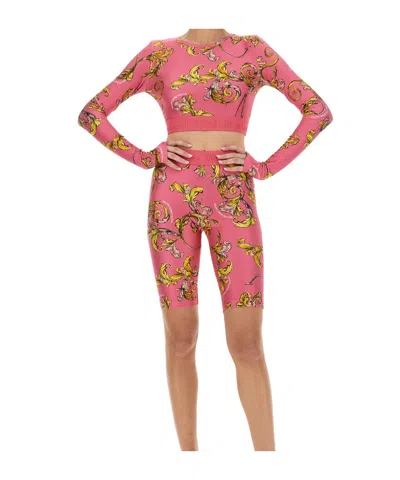 Versace Jeans Couture Cropped Patterned Top