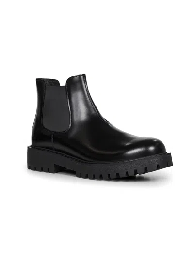 Prada Elastic-gusset Leather Boots
