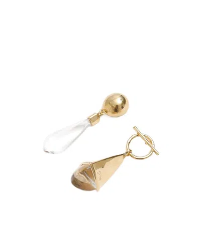 Chloé Gold-tone And Resin Earrings