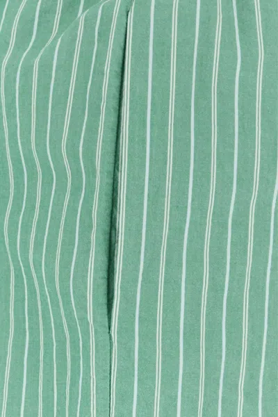 The Row Bermuda Zindel In Cotone Ricamato  Uomo In Green