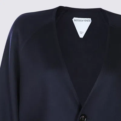 Bottega Veneta Cardigan In Misto Lana Nera  Donna In Black