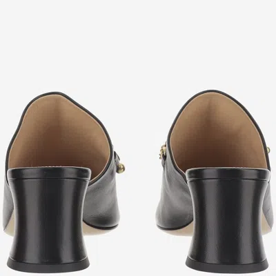 Chloé 80mm Charm-embellished Heeled Mules In Black