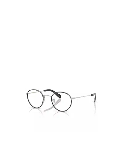 Oliver Peoples Round-frame Glasses In Metallic