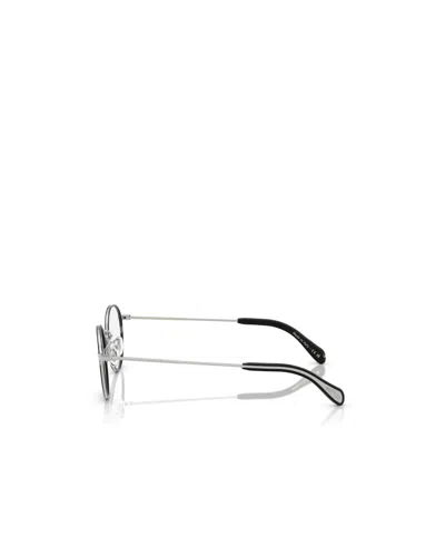 Oliver Peoples Round-frame Glasses In Metallic