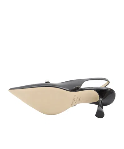 Jimmy Choo Graphic Stiletto Heel Pointed Toe In Black