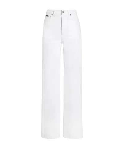 Dolce & Gabbana 5-pocket Denim Trousers In White