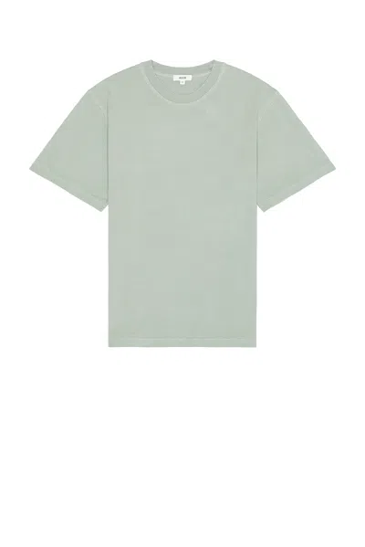 Agolde Asha Mock Neck Tee In Blue