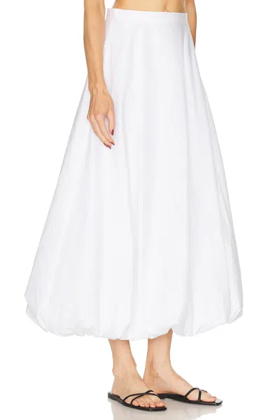 By Malene Birger Aubrey Organic Cotton Bubble Maxi Skirt In White