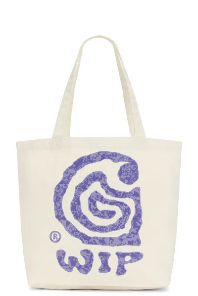 Carhartt Canvas Graphic Helix Tote Natural In White