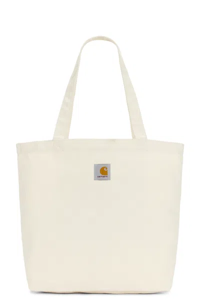 Carhartt Canvas Graphic Helix Tote Natural In White