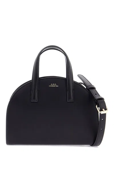 Apc A.p.c. Curved Silhouette Tote Bag In Black