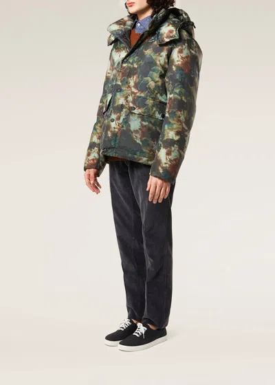 Doppiaa Aangoon Printed Down Jacket In Multi