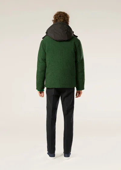 Doppiaa Aangoon Checked Down Jacket In Green