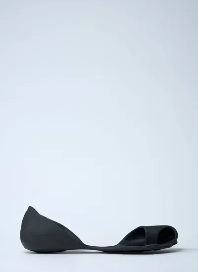 Balenciaga Anatomical Zero Rubber Slippers In Black