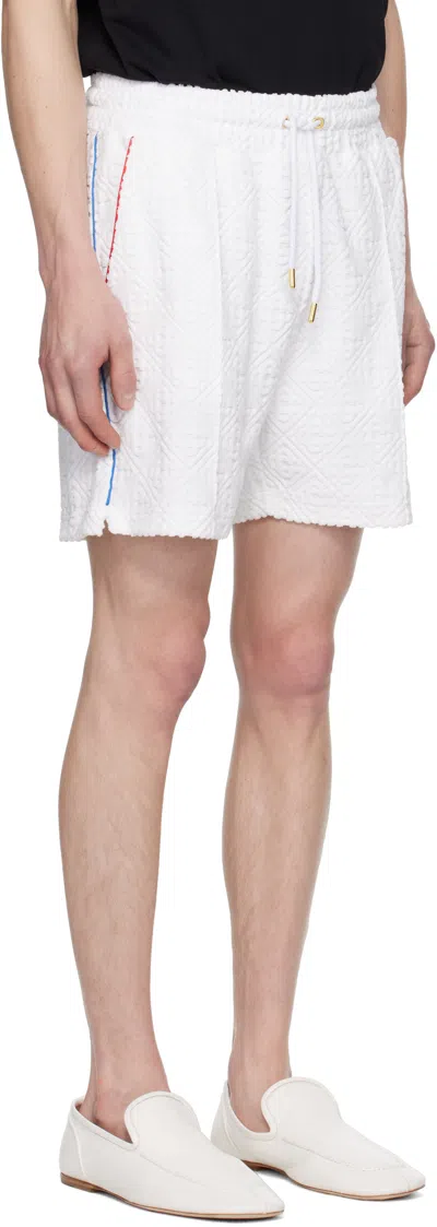 Casablanca Off-white Jacquard Monogram Towelling Shorts