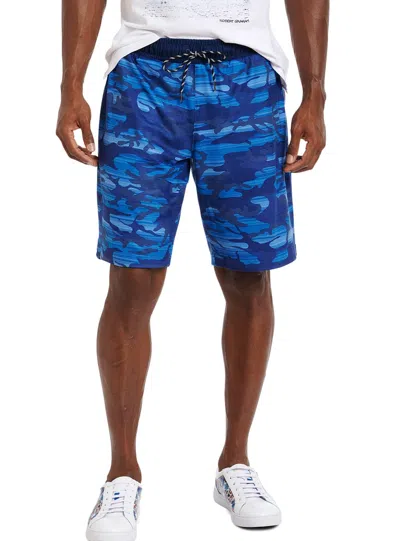 Robert Graham Kai Performance Knit Short Tall In Blue