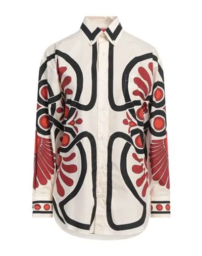 La Doublej La Double J Woman Shirt Cream Size S Cotton In Neutral