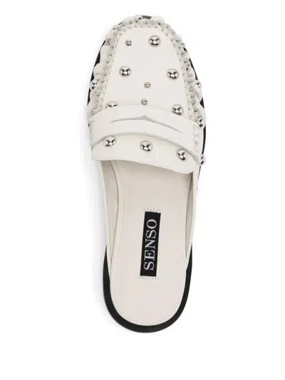 Senso Chase Mules In White