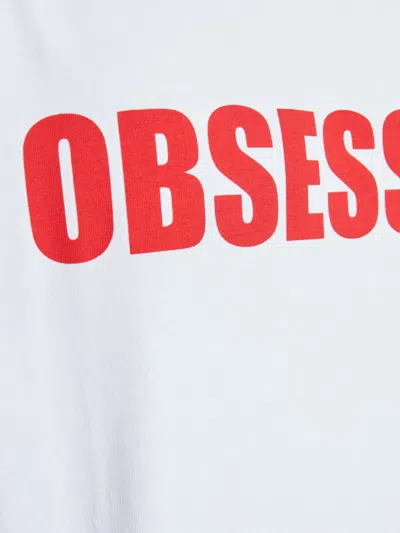 Dsquared2 Crew Neck T-shirt Bold Front Text In White