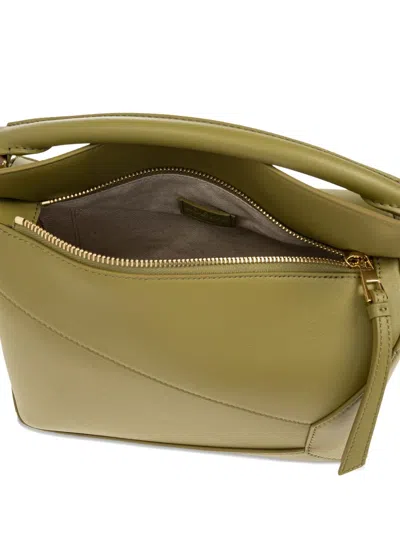 Loewe Puzzle Edge Small Bag Light Moss Women In Neutral