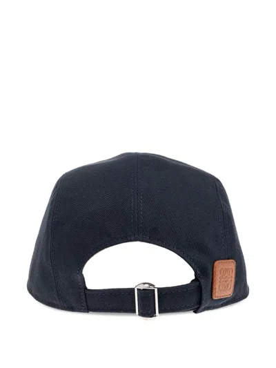 Loewe Logo-embroidered Five-panel Cap In Blue