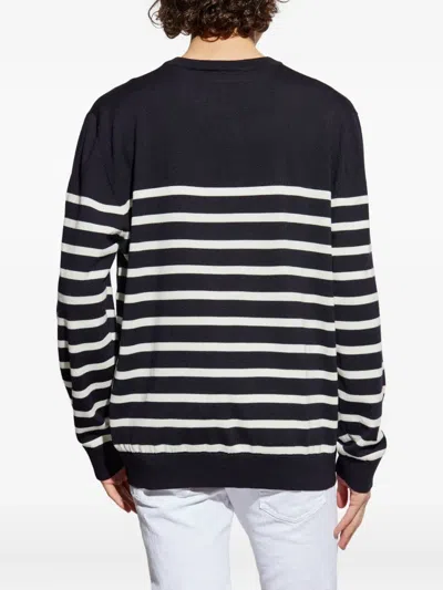Dsquared2 Logo-detail Striped Sweater In Multi
