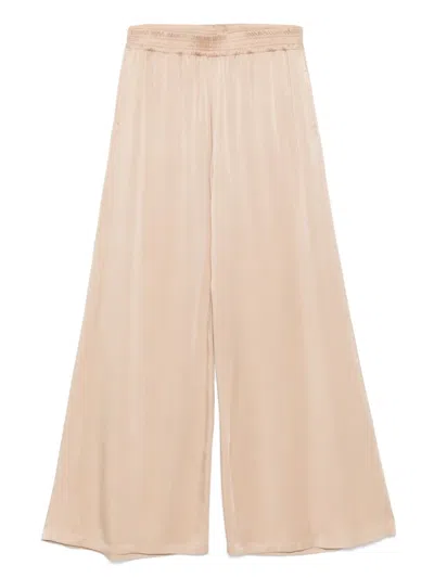 Fabiana Filippi Wide-leg Trousers Elasticated Waist In Neutral