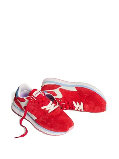 RUBEUS 绒面皮拼接运动鞋