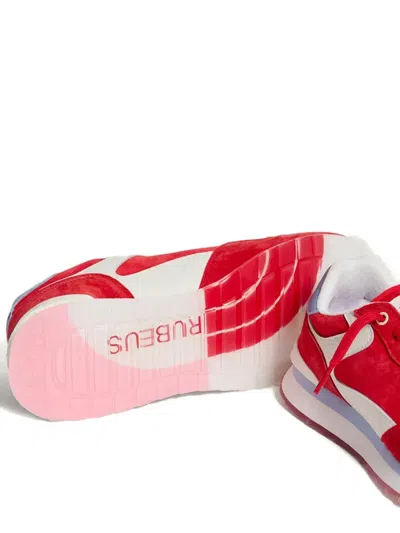 RUBEUS 绒面皮拼接运动鞋