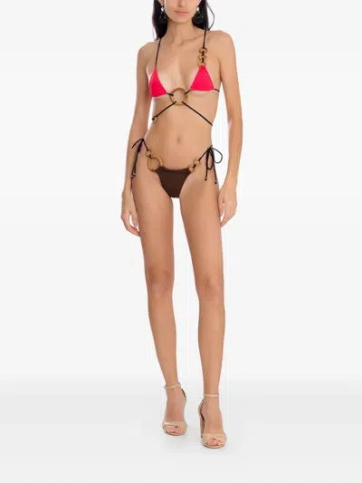 Amir Slama Ring-embellished Bikini Set In Multi