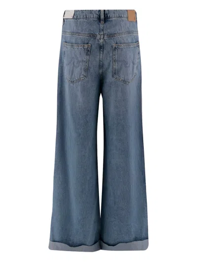 上翻裤脚牛仔裤