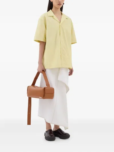 Sunnei Short-sleeves Button-up Shirt In Yellow
