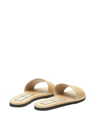 N°21 Logo-embossed Sandals In Neutral