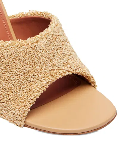 Amina Muaddi 90mm Taylor Sandals In Neutral