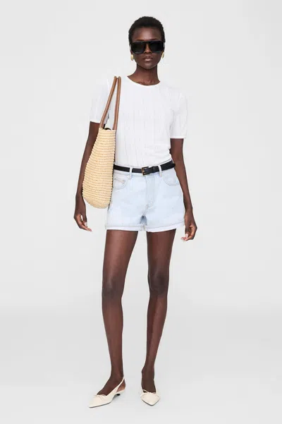 Anine Bing Dalton Short - Ultra Bleached 29 In Gold