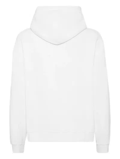 Dsquared2 Relax Fit Heritage Drawstring Hoodie In White