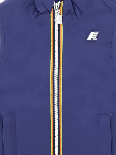 K-way Valen Collared Gilet In Blue