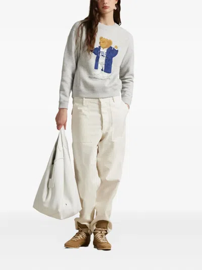 Polo Ralph Lauren Women's Hoodies Ralph Lauren - Knit-sweatshirt - Grey In Gray