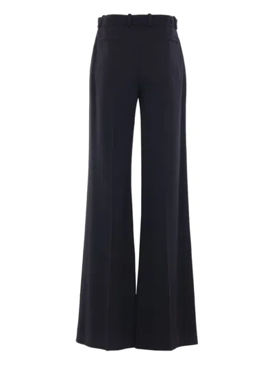 Chloé Women Black Pants With High Waist And Wide Leg In Viscose Blend Stretch Woman