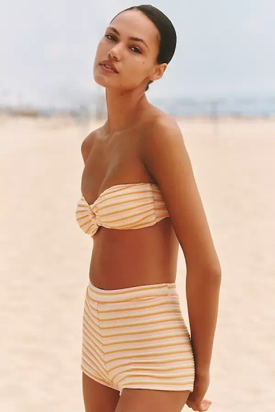 Dippin Daisys Terry Lotus Bandeau Bikini Top In Neutral