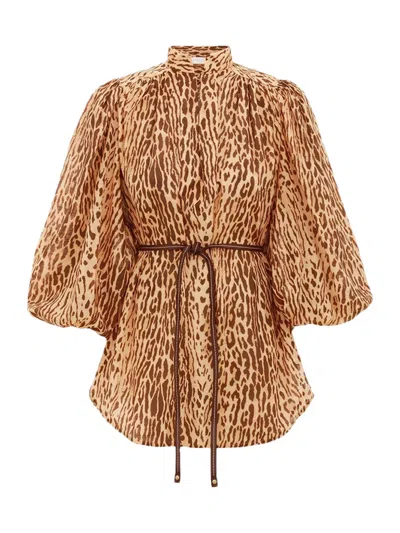 Zimmermann Cascadian Tunic In Brown