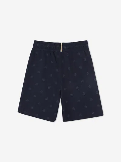 Hugo Boss Boss Boys Double B Logo Shorts In Blue