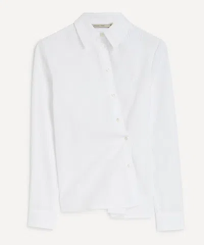 Paloma Wool Women's Donald Striped Multi-position Shirt In White