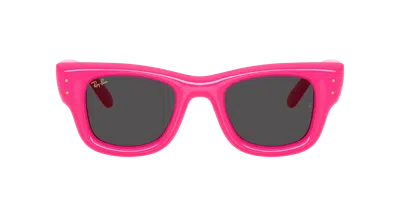 Ray Ban Rayban Rb4940 Wayfarer Puffer By Asap Rocky 683287 Lucido Fucsia Sunglasses In Pink