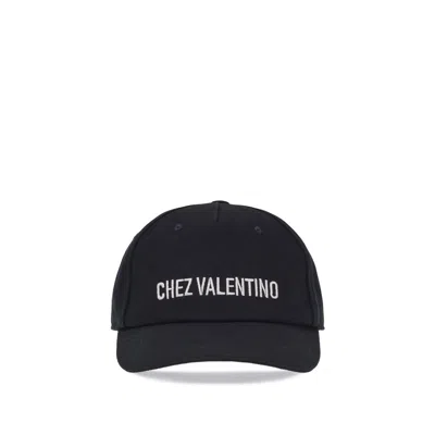 Valentino Garavani Logo Baseball Cap In Black